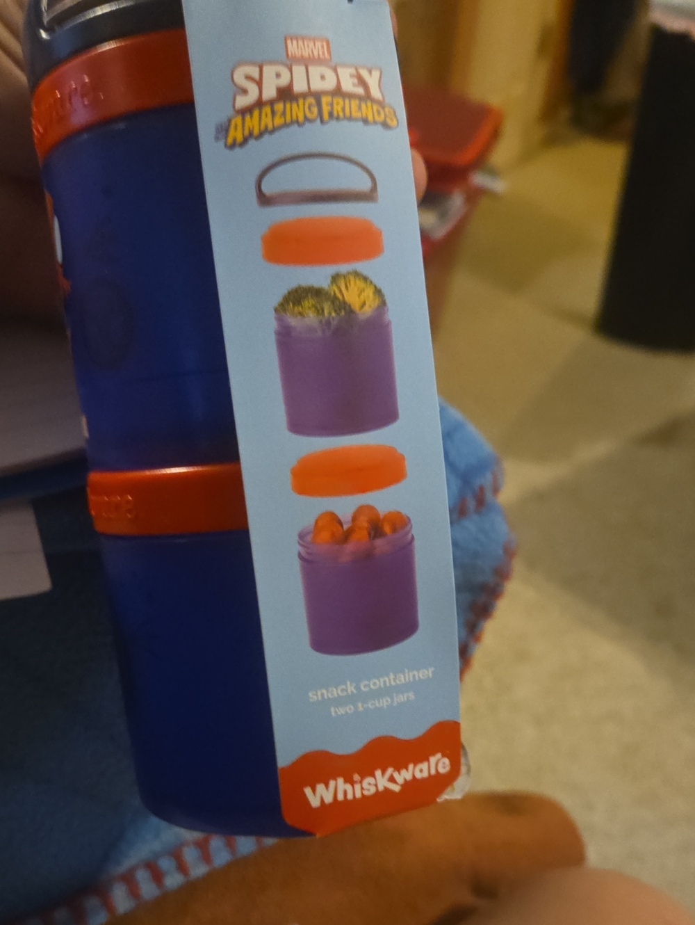 Spidey and His Amazing Friends Whiskware Snack Container - Blue & Red #409